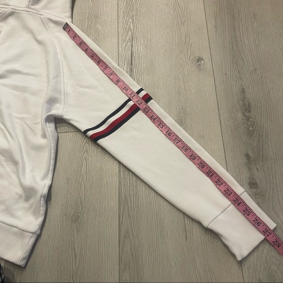 Tommy Hilfiger White Pullover Hoodie Size Large - Picture 9 of 10